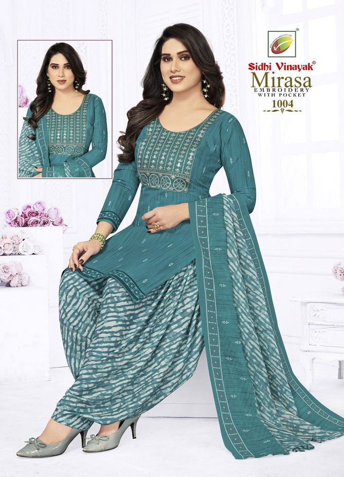 Mirasa Vol 1 By Sidhi Vinayak Indo Cotton Printed Embroidery Readymade Dress Wholesalers In Delhi